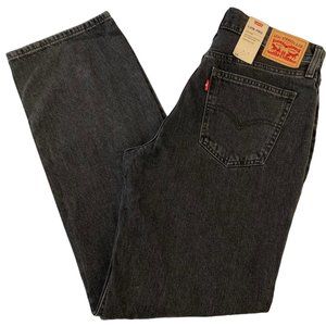 Levi's Low Pro Black Straight Leg Denim Blue Jeans 100% Cotton Sizes 29 31 32